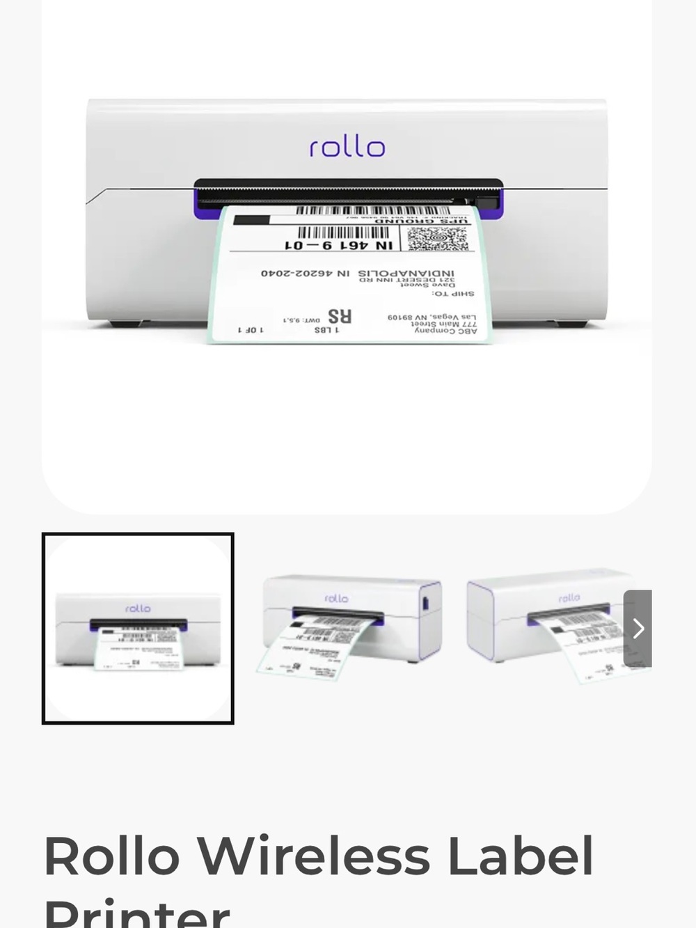 NIB Rollo Thermal Label Printer - Picture 7 of 7